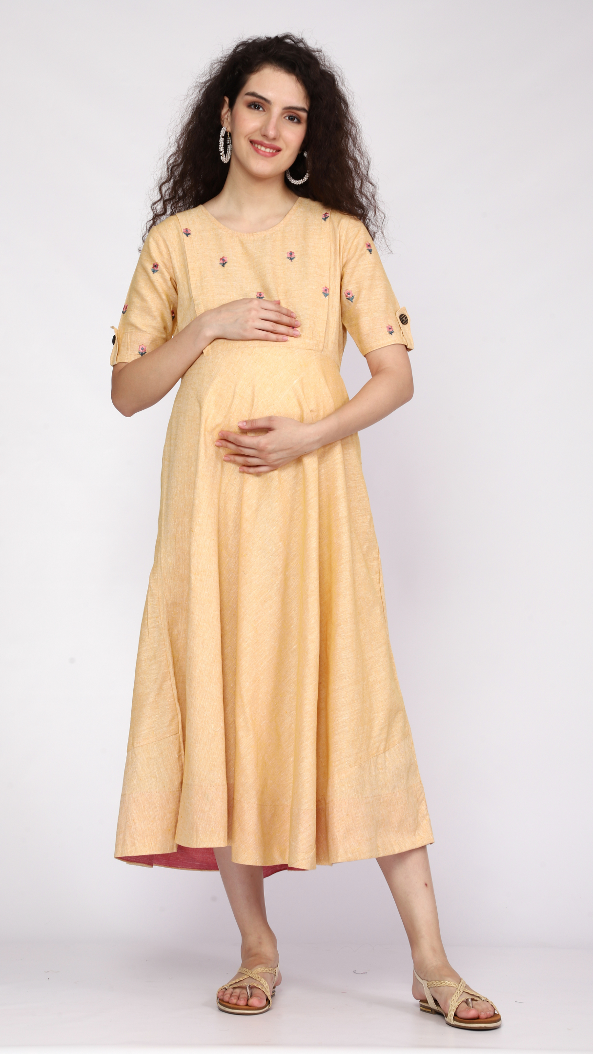 Plus size Sunshine Maternity Dress